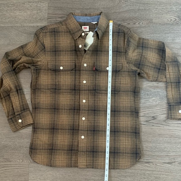 Levi's Classic Worker Overshirt - Size S - Ametrine Plaid Ermine Brown - NWT - Picture 8 of 10
